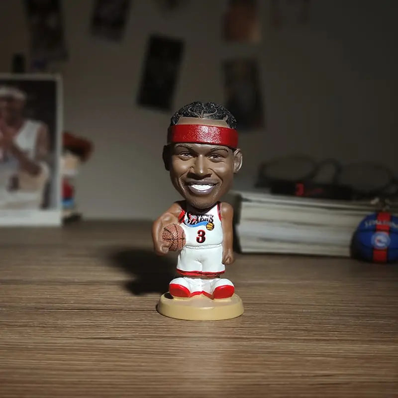 Allen Iverson Philadelphia Basketball Bobblehead - 10cm Miniature Figure