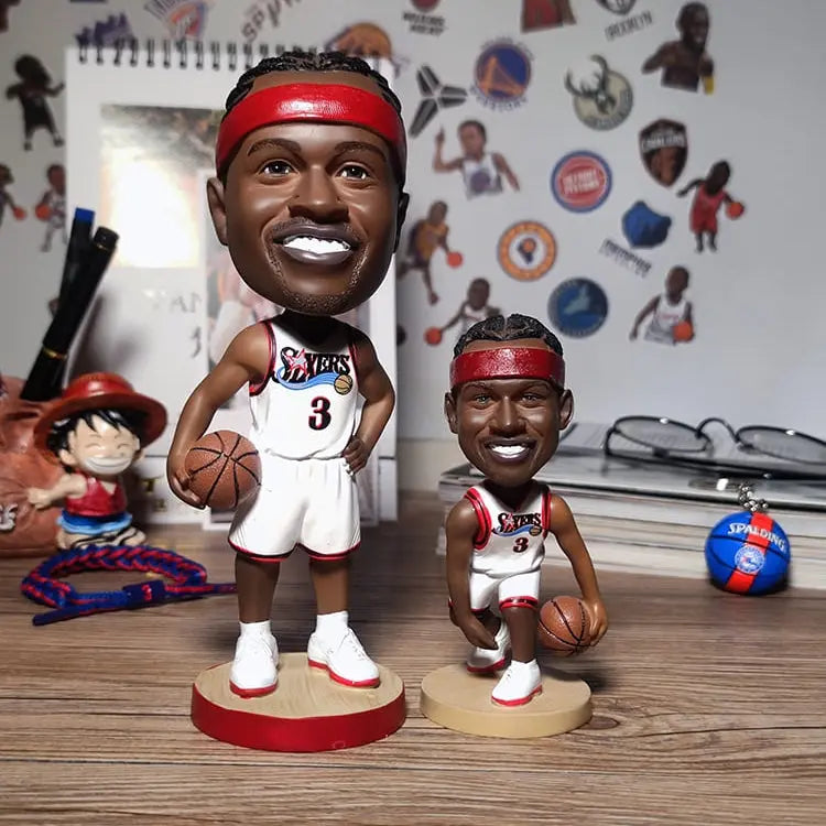 Allen Iverson Philadelphia Basketball Bobbleheads - Premium Collectible Figures for Basketball Fans