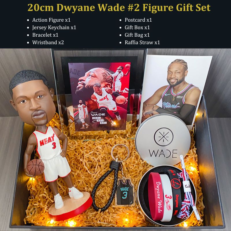 Dwyane Wade Bobblehead – Miami Basketball Shakeable Figure Dream Baller