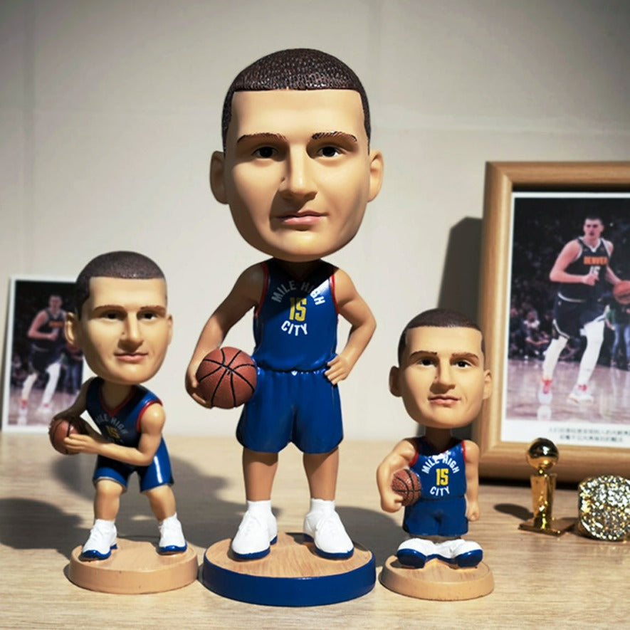 Nikola Jokic #15 Denver Nuggets NBA Basketball Collectible Bobblehead Action Figure