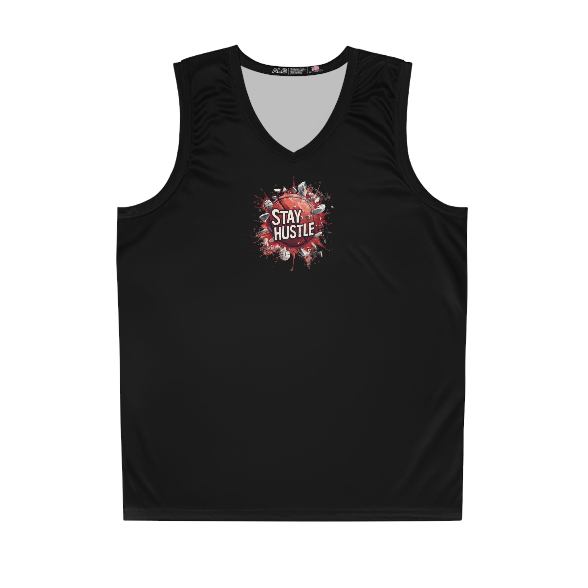 Stay Hustle Basketball Jersey