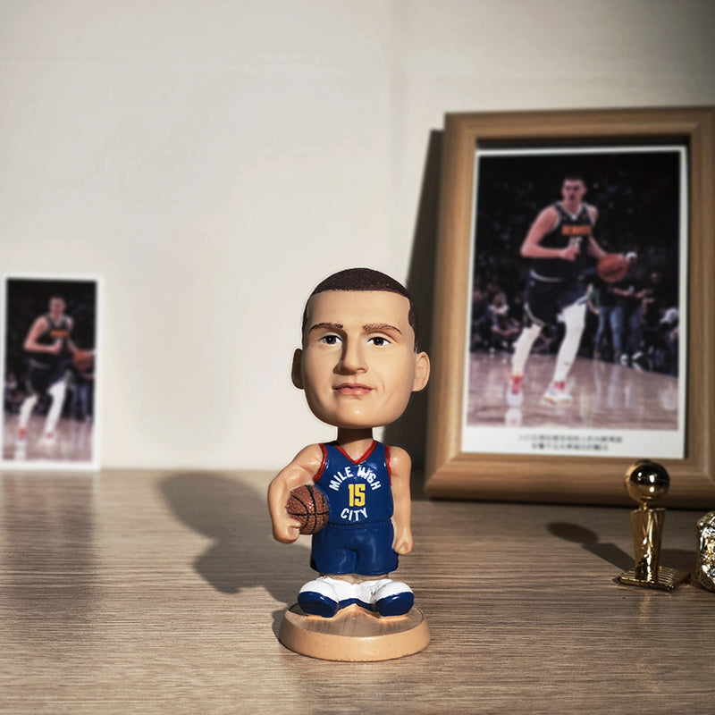 Nikola Jokic #15 Denver Nuggets NBA Basketball Collectible Bobblehead Action Figure