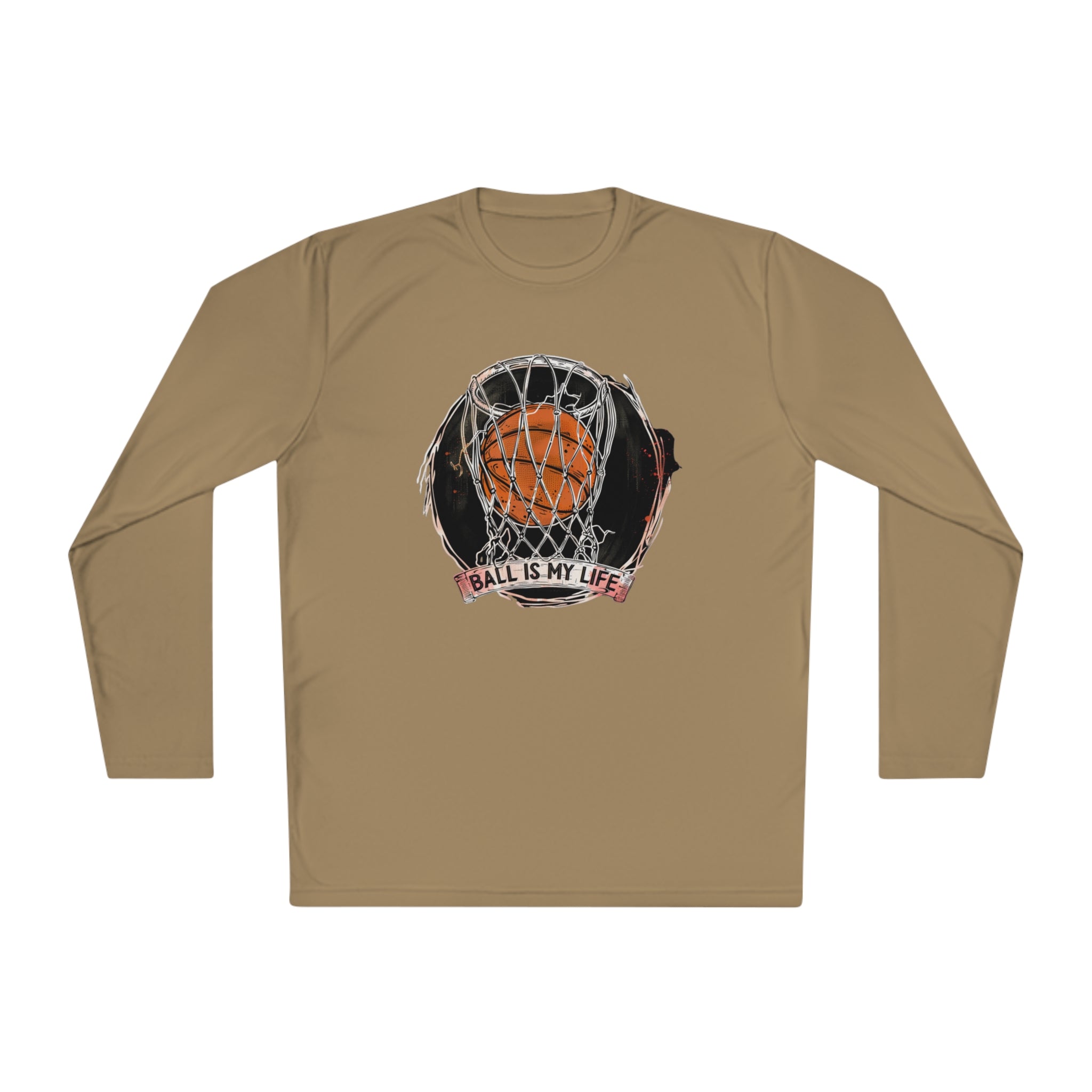 Ball is my life Lightweight Long Sleeve Tee 100% Polyester