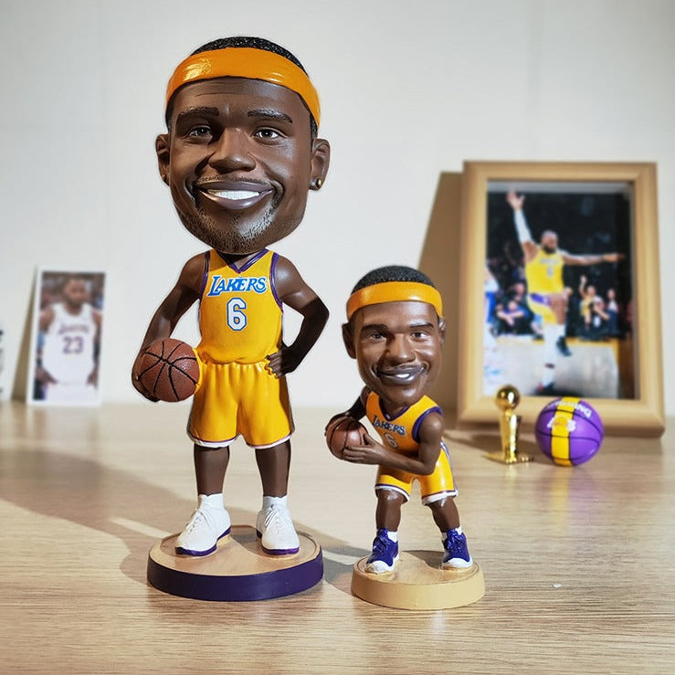 LeBron James #6 #23 Los Angeles Lakers NBA Basketball Collectible Bobblehead Action Figure