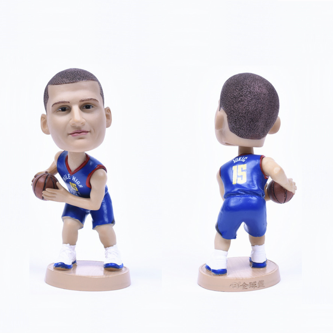 Nikola Jokic #15 Denver Nuggets NBA Basketball Collectible Bobblehead Action Figure