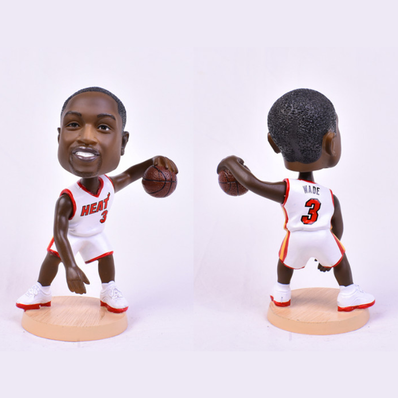 Dwyane Wade #1 Miami Heat NBA Basketball Collectible Bobblehead Action Figure