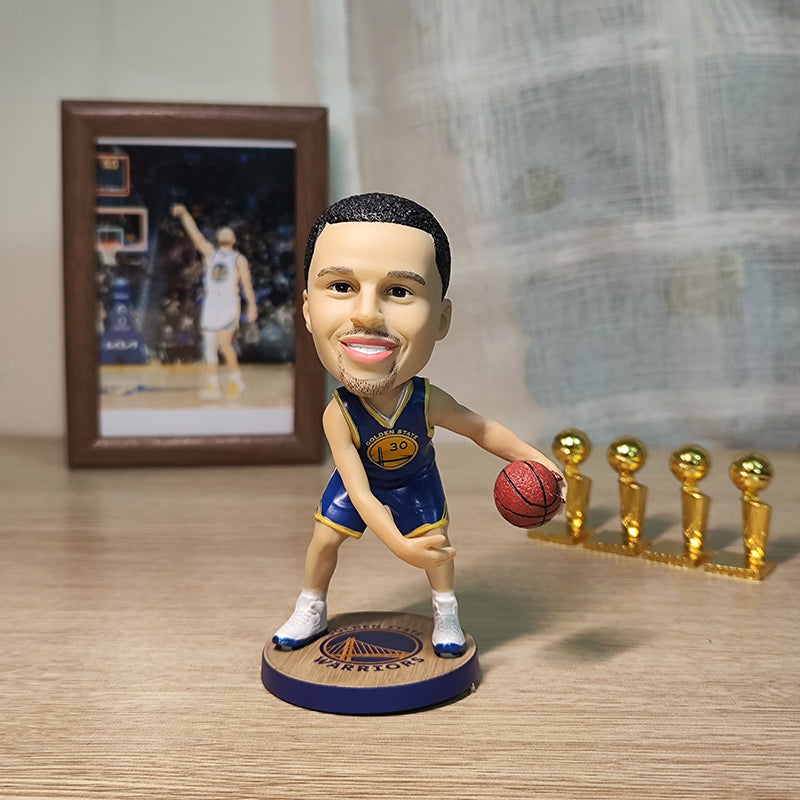 Stephen Curry #30 Inspired Basketball Bobblehead Golden State Style Best Hooper Gifts