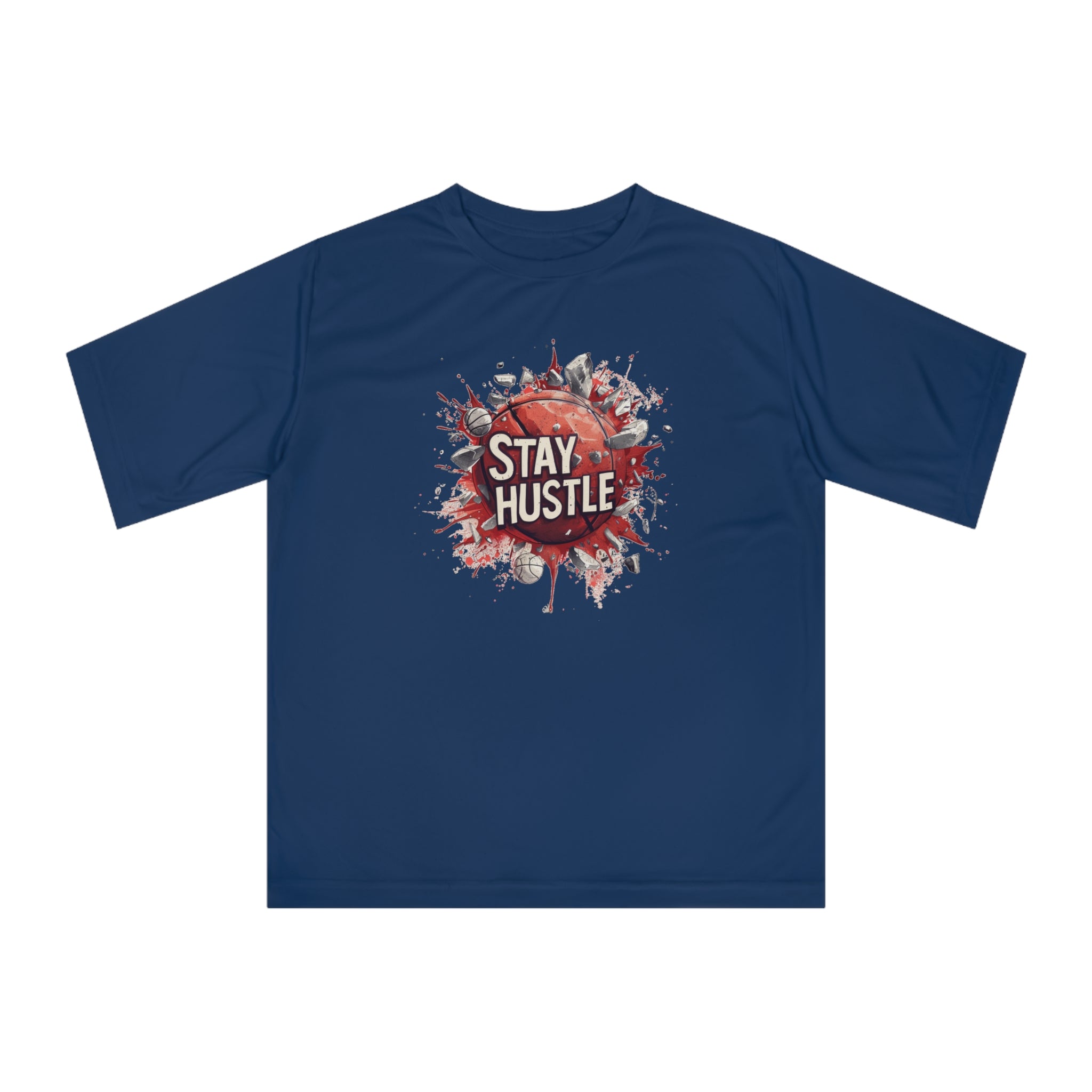 Stay Hustle Performance T-shirt 100% Polyester