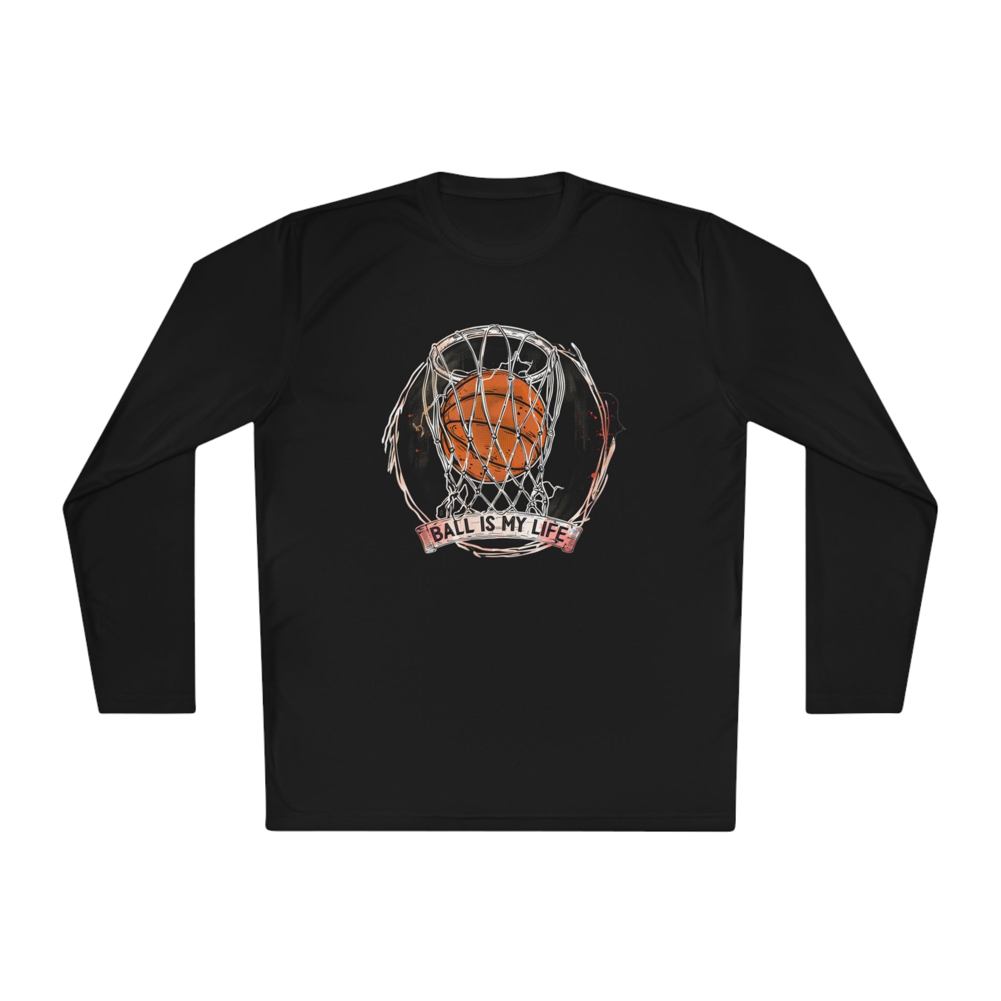 Ball is my life Lightweight Long Sleeve Tee 100% Polyester