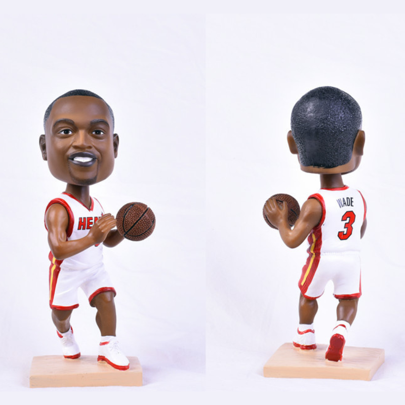 Dwyane Wade #1 Miami Heat NBA Basketball Collectible Bobblehead Action Figure