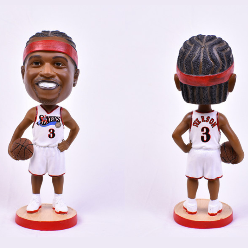 Allen Iverson #3 Philadelphia 76ers NBA Basketball Collectible Bobblehead Action Figure