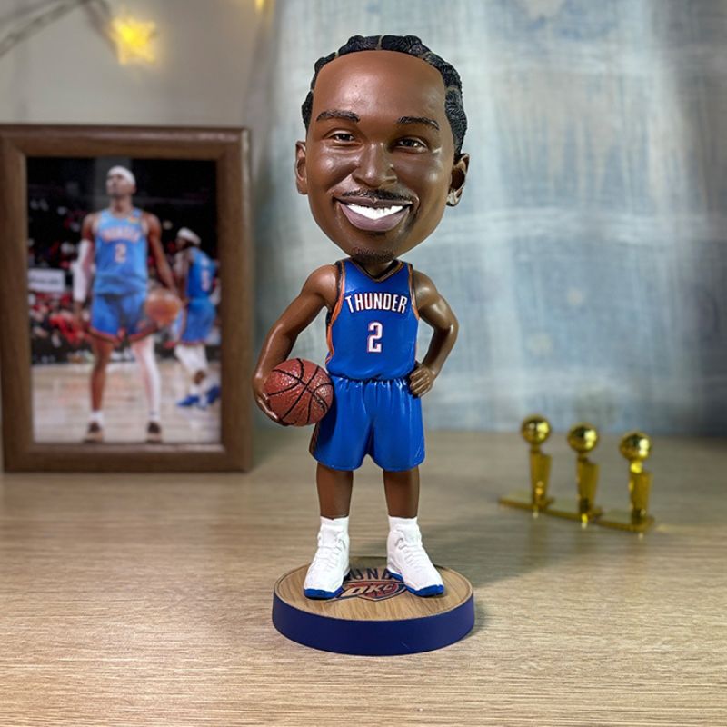 Shai Gilgeous-Alexander Bobblehead – OKC Basketball Shakeable Figure Dream Baller
