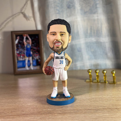 Klay Thompson Bobblehead – Dallas Basketball Shakeable Figure Dream Baller