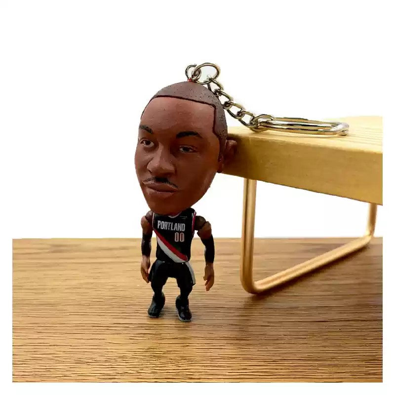 NBA Figures Basketball NBA Mini 3D Keychains | LeBron, Kobe, Curry & more- Perfect Basketball Fan Gift