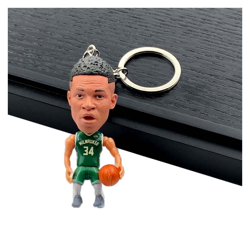 NBA Figures Basketball NBA Mini 3D Keychains | LeBron, Kobe, Curry & more- Perfect Basketball Fan Gift