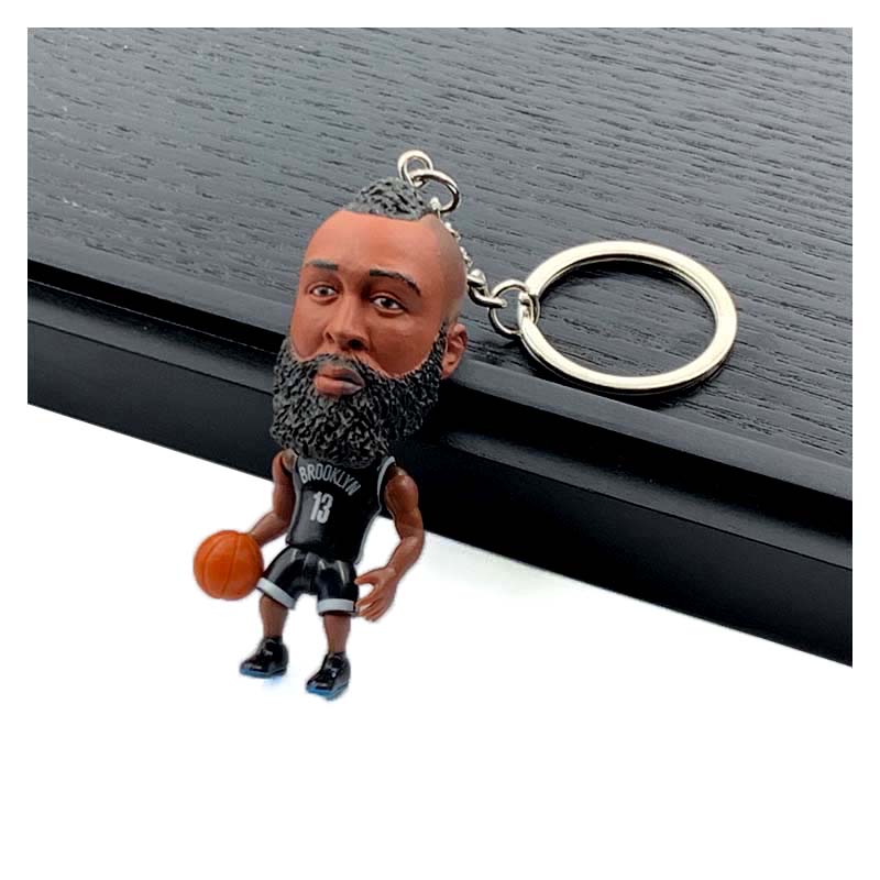 NBA Figures Basketball NBA Mini 3D Keychains | LeBron, Kobe, Curry & more- Perfect Basketball Fan Gift