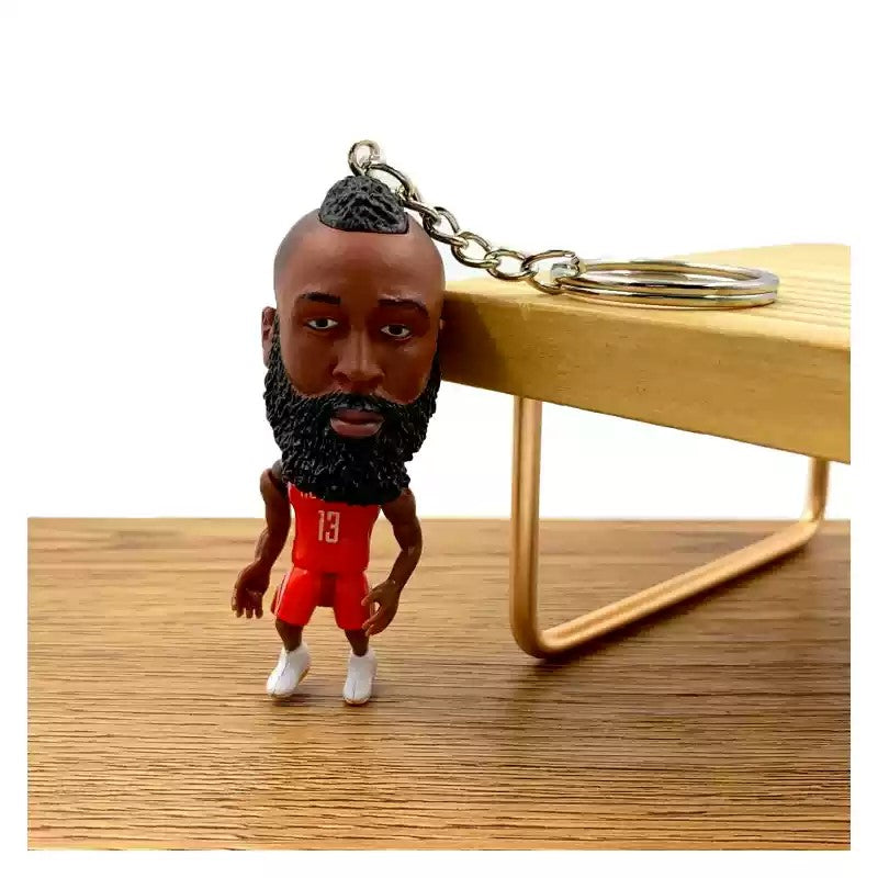 NBA Figures Basketball NBA Mini 3D Keychains | LeBron, Kobe, Curry & more- Perfect Basketball Fan Gift