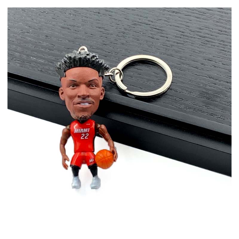 NBA Figures Basketball NBA Mini 3D Keychains | LeBron, Kobe, Curry & more- Perfect Basketball Fan Gift