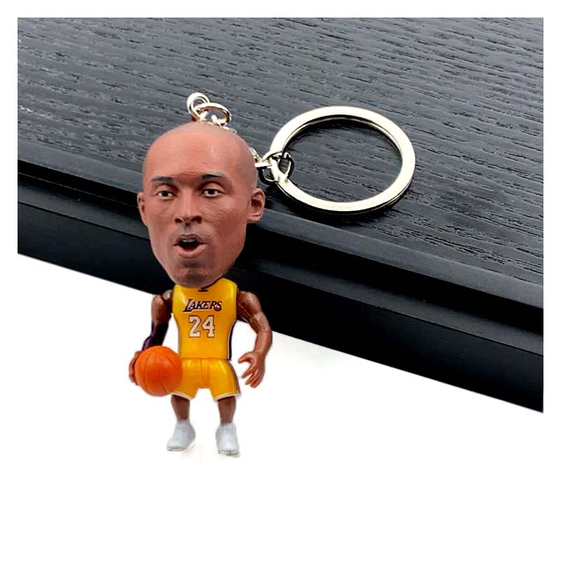 NBA Figures Basketball NBA Mini 3D Keychains | LeBron, Kobe, Curry & more- Perfect Basketball Fan Gift