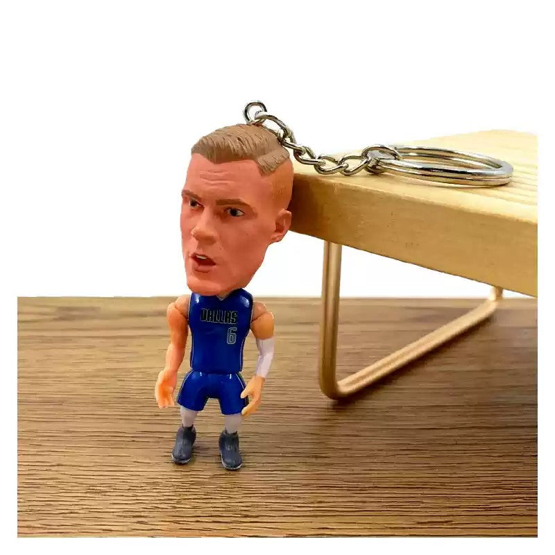 NBA Figures Basketball NBA Mini 3D Keychains | LeBron, Kobe, Curry & more- Perfect Basketball Fan Gift