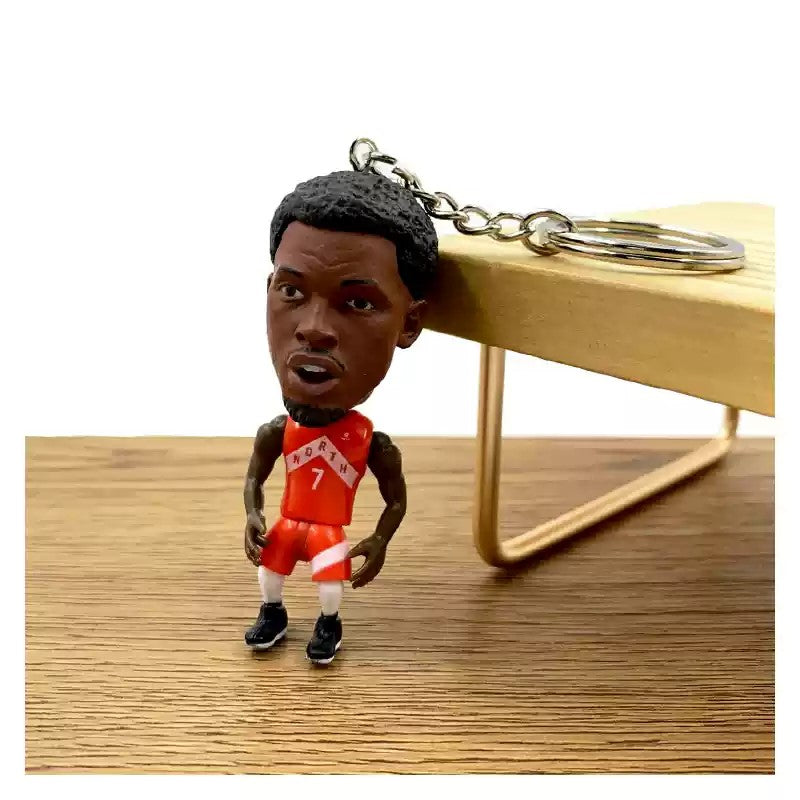 NBA Figures Basketball NBA Mini 3D Keychains | LeBron, Kobe, Curry & more- Perfect Basketball Fan Gift