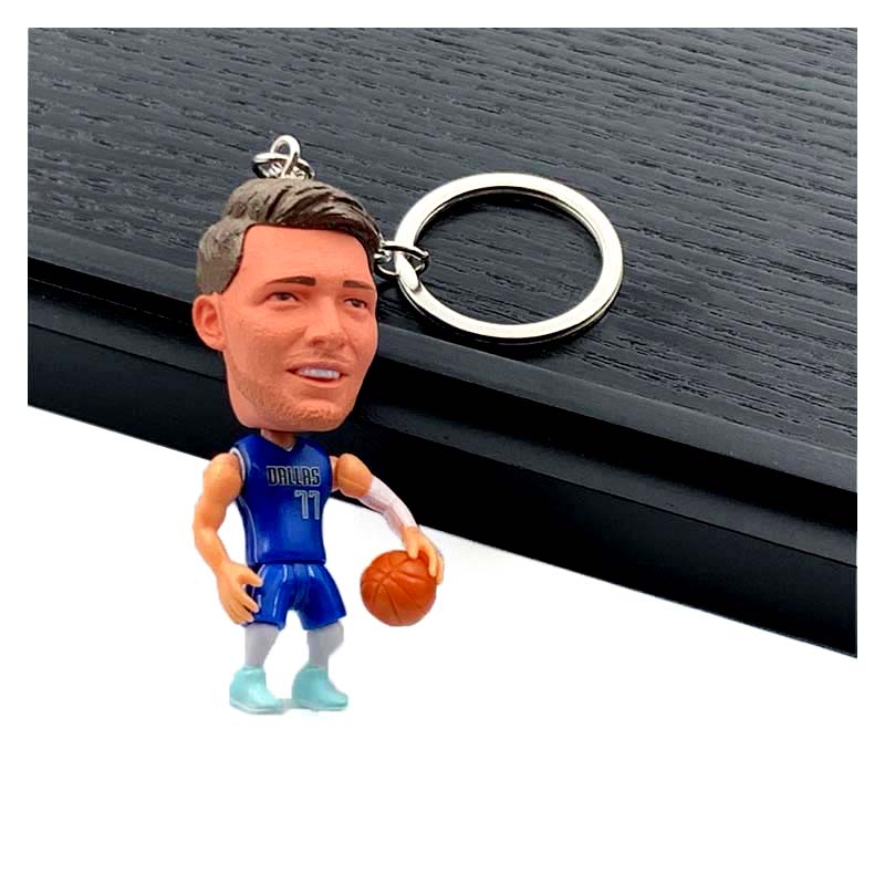 NBA Figures Basketball NBA Mini 3D Keychains | LeBron, Kobe, Curry & more- Perfect Basketball Fan Gift