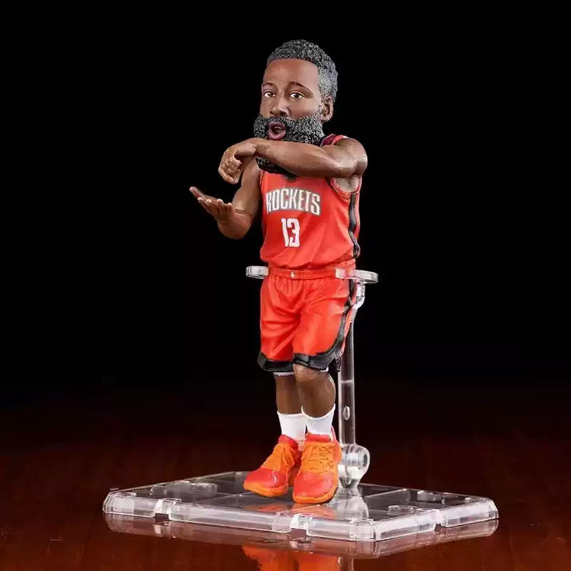 Mini NBA Action Figures: LeBron James, Stephen Curry, James Harden & Klay Thompson