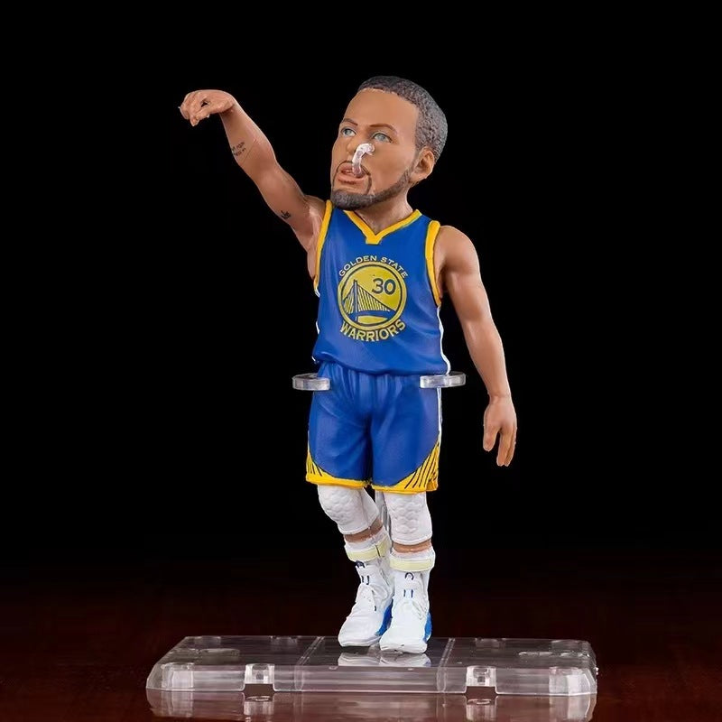 Mini NBA Action Figures: LeBron James, Stephen Curry, James Harden & Klay Thompson