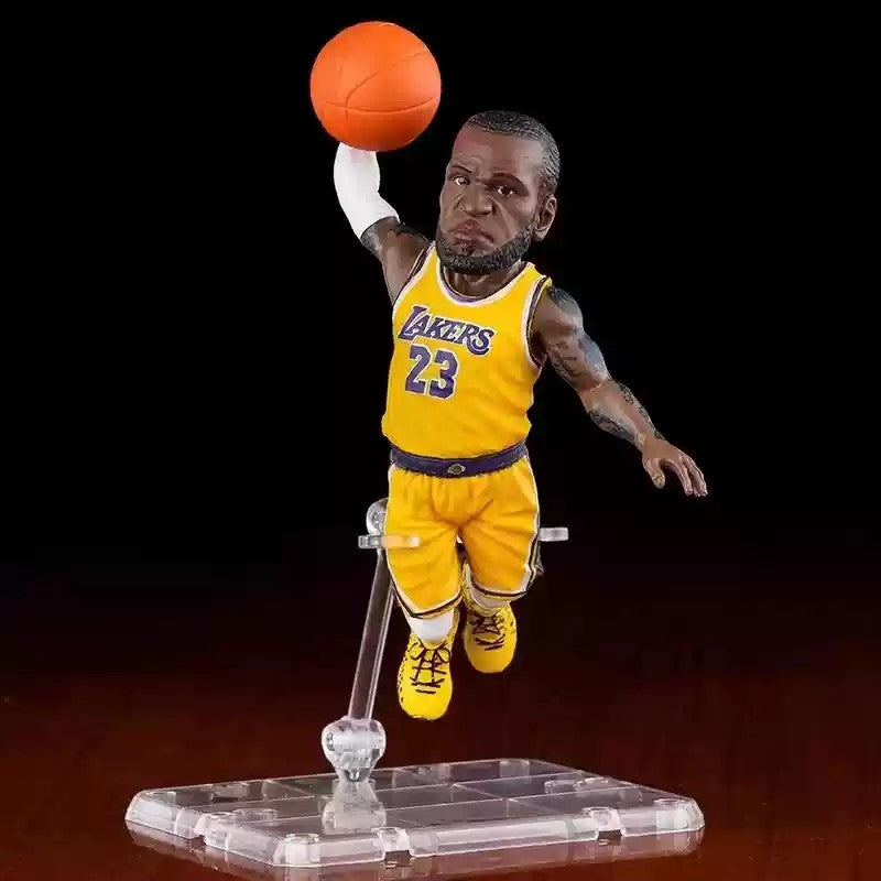 Mini NBA Action Figures: LeBron James, Stephen Curry, James Harden & Klay Thompson