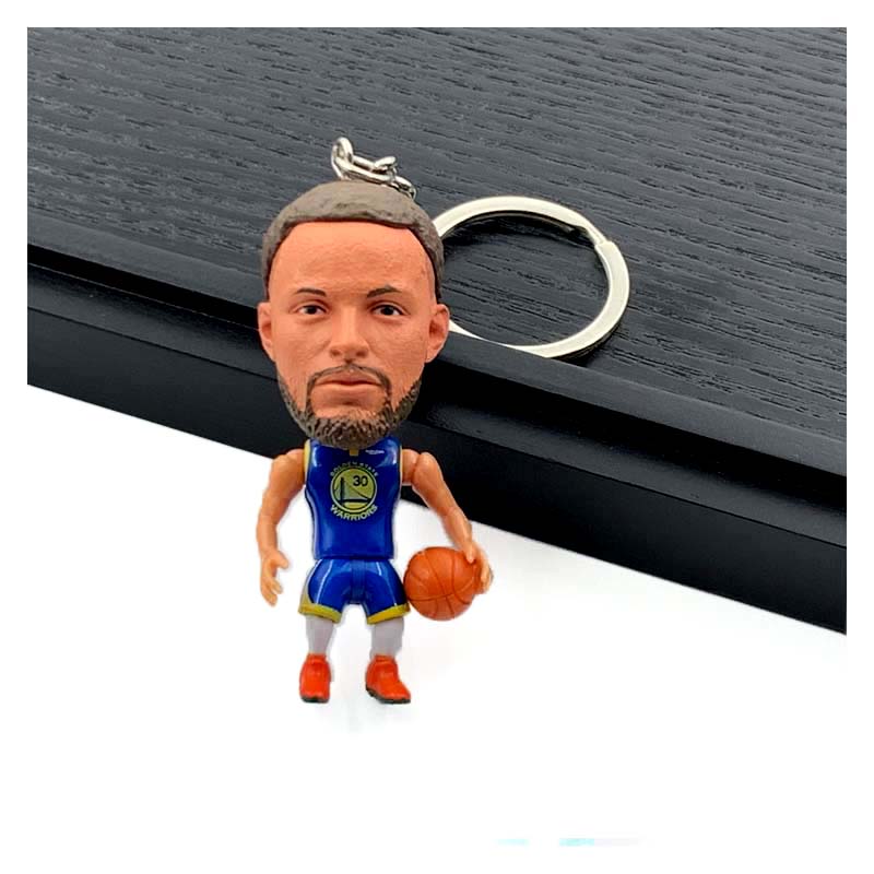 NBA Figures Basketball NBA Mini 3D Keychains | LeBron, Kobe, Curry & more- Perfect Basketball Fan Gift