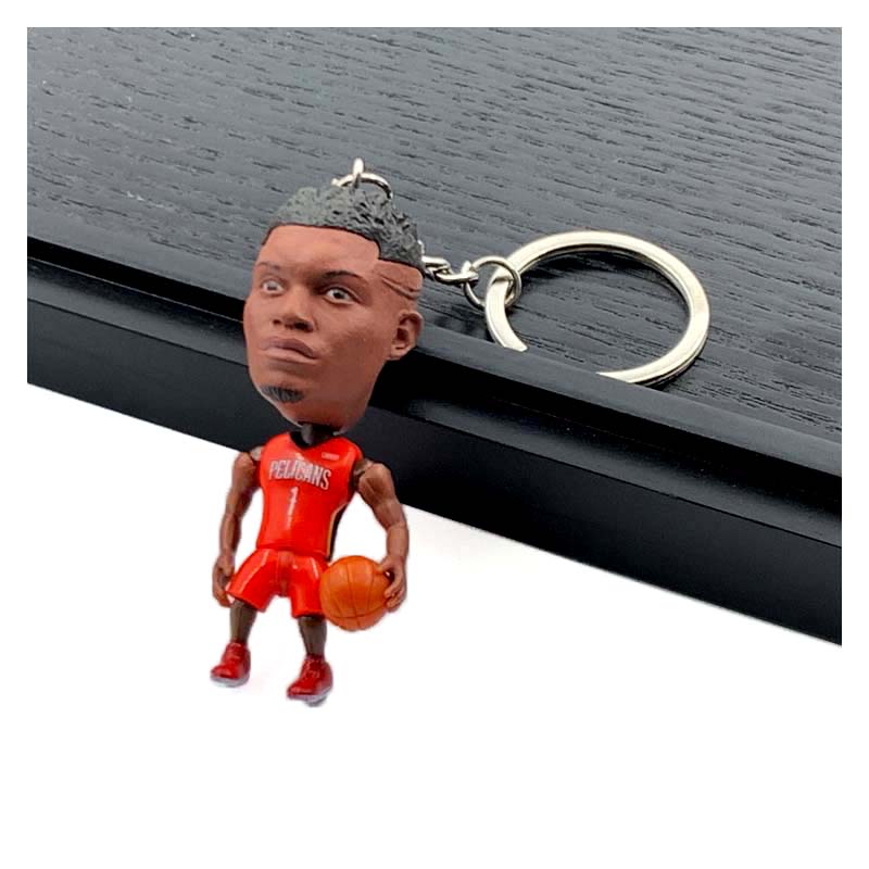 NBA Figures Basketball NBA Mini 3D Keychains | LeBron, Kobe, Curry & more- Perfect Basketball Fan Gift